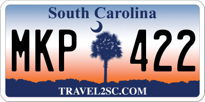 SC license plate MKP422