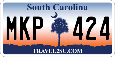 SC license plate MKP424