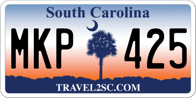 SC license plate MKP425