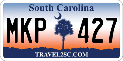 SC license plate MKP427