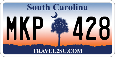 SC license plate MKP428