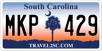 SC license plate MKP429
