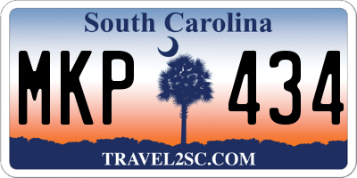 SC license plate MKP434