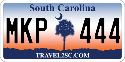 SC license plate MKP444