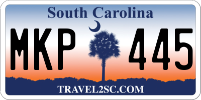 SC license plate MKP445