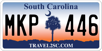 SC license plate MKP446
