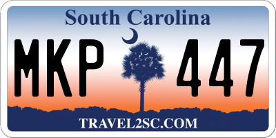 SC license plate MKP447