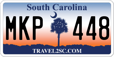SC license plate MKP448