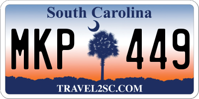 SC license plate MKP449