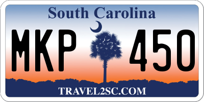 SC license plate MKP450