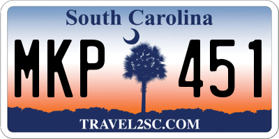 SC license plate MKP451