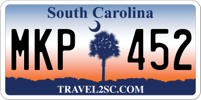 SC license plate MKP452