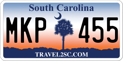 SC license plate MKP455