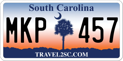 SC license plate MKP457