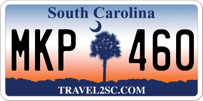 SC license plate MKP460