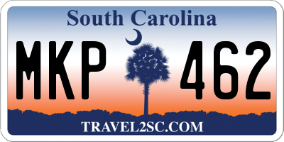 SC license plate MKP462