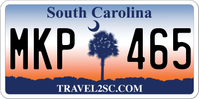 SC license plate MKP465