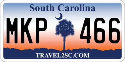 SC license plate MKP466