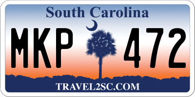 SC license plate MKP472