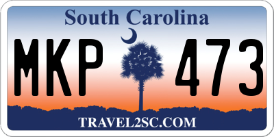 SC license plate MKP473