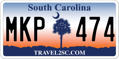 SC license plate MKP474