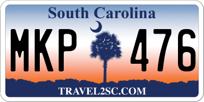 SC license plate MKP476