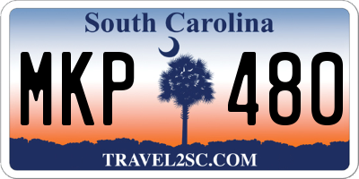SC license plate MKP480
