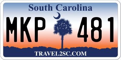 SC license plate MKP481