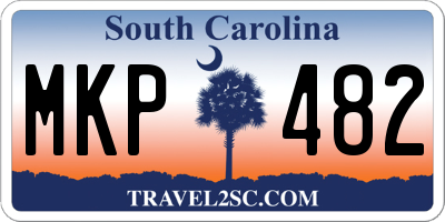 SC license plate MKP482