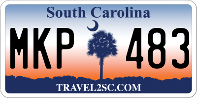 SC license plate MKP483
