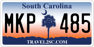 SC license plate MKP485