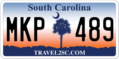 SC license plate MKP489