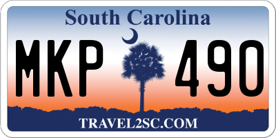 SC license plate MKP490