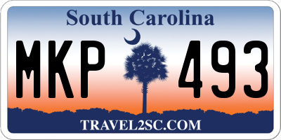 SC license plate MKP493
