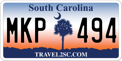 SC license plate MKP494