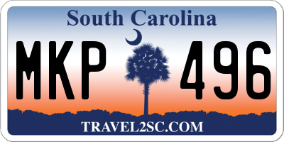 SC license plate MKP496