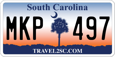 SC license plate MKP497