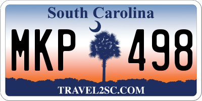 SC license plate MKP498