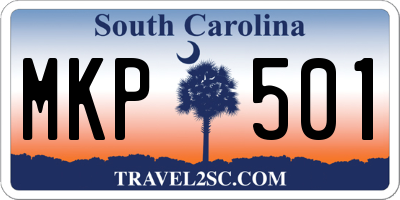 SC license plate MKP501
