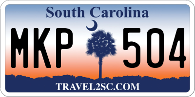 SC license plate MKP504