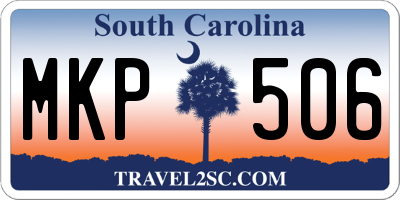 SC license plate MKP506