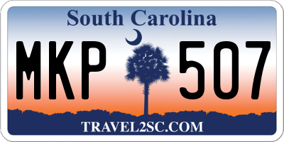 SC license plate MKP507