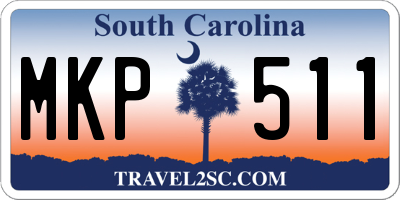SC license plate MKP511