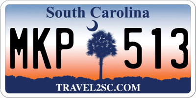 SC license plate MKP513