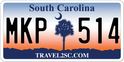 SC license plate MKP514
