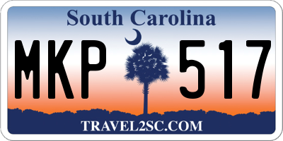 SC license plate MKP517