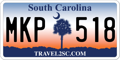 SC license plate MKP518