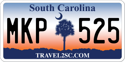 SC license plate MKP525