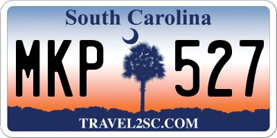 SC license plate MKP527