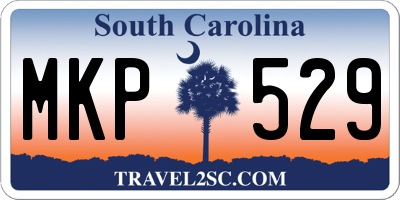 SC license plate MKP529